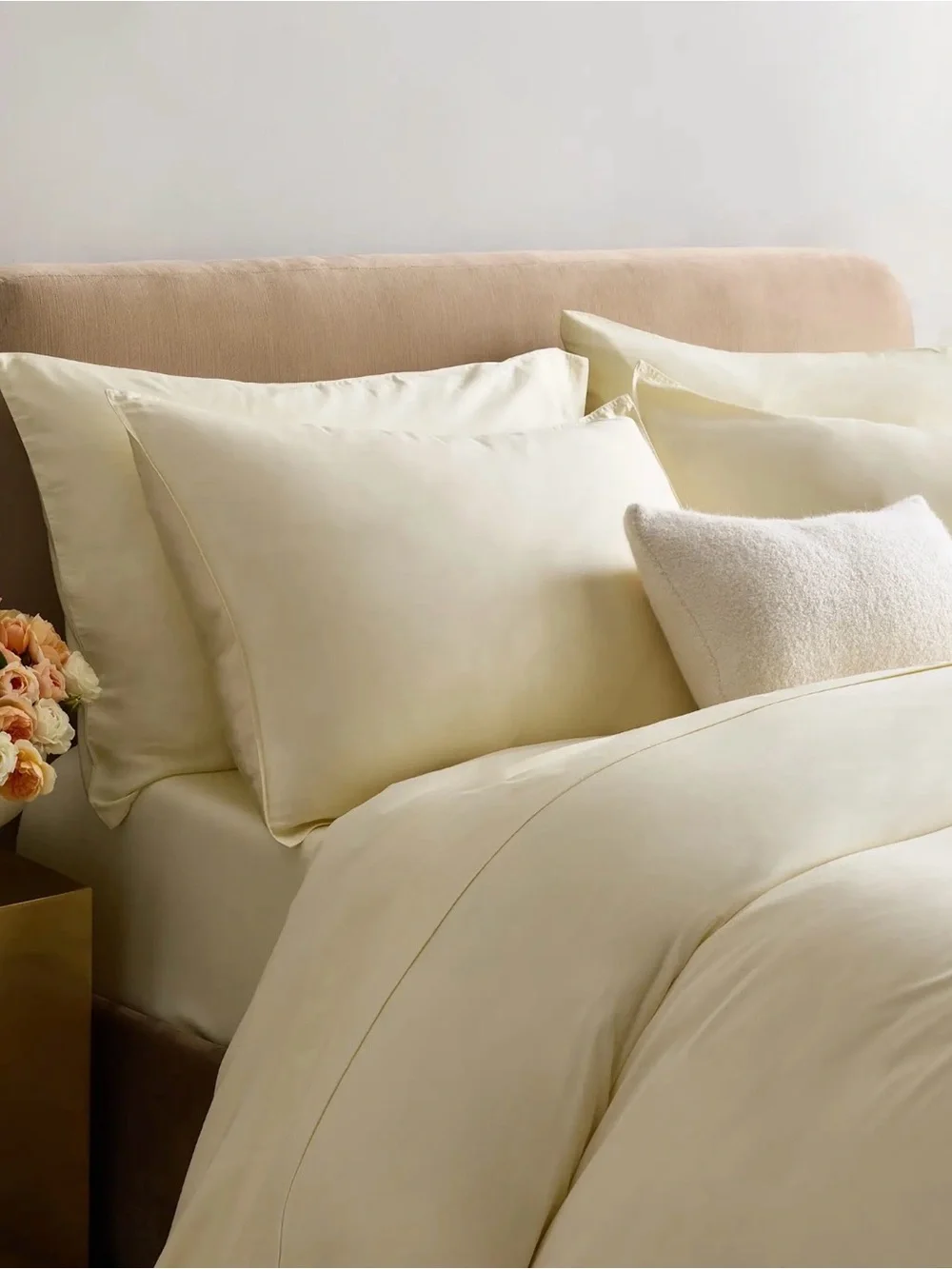 Quince Bamboo Duvet Cover Set– Twin – Butter Yellow NWOT OOS